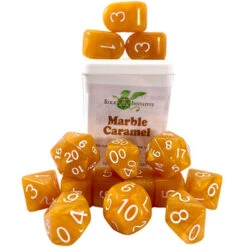 R4I Dice W/Arch'd4: Marble - Caramel (15) (Preorder)