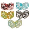 R4I Dice: Diffusion - Oversized D10 Set - Varied Colors (5 Pairs) (Last Chance)