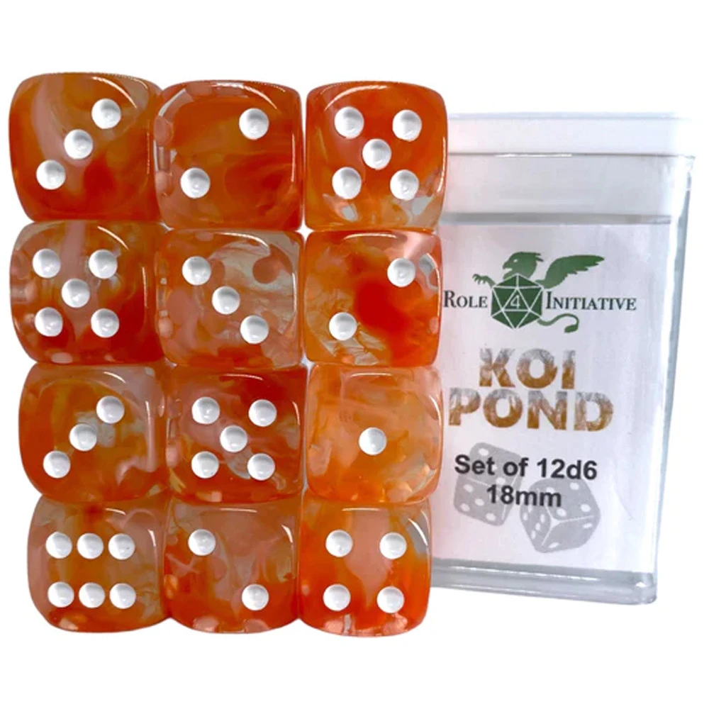 R4I Dice: 18mm D6 Cube - Diffusion Koi Pond (12) (Preorder) 3 R4I Dice: 18mm D6 Cube - Diffusion Koi Pond (12) (Preorder)