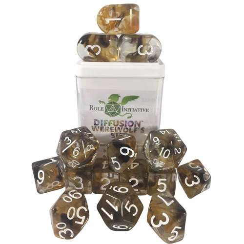 R4I Dice W/ Arch'd4: Diffusion - Werewolf's Bite (15) (Preorder) 3 R4I Dice W/ Arch'd4: Diffusion - Werewolf's Bite (15) (Preorder)