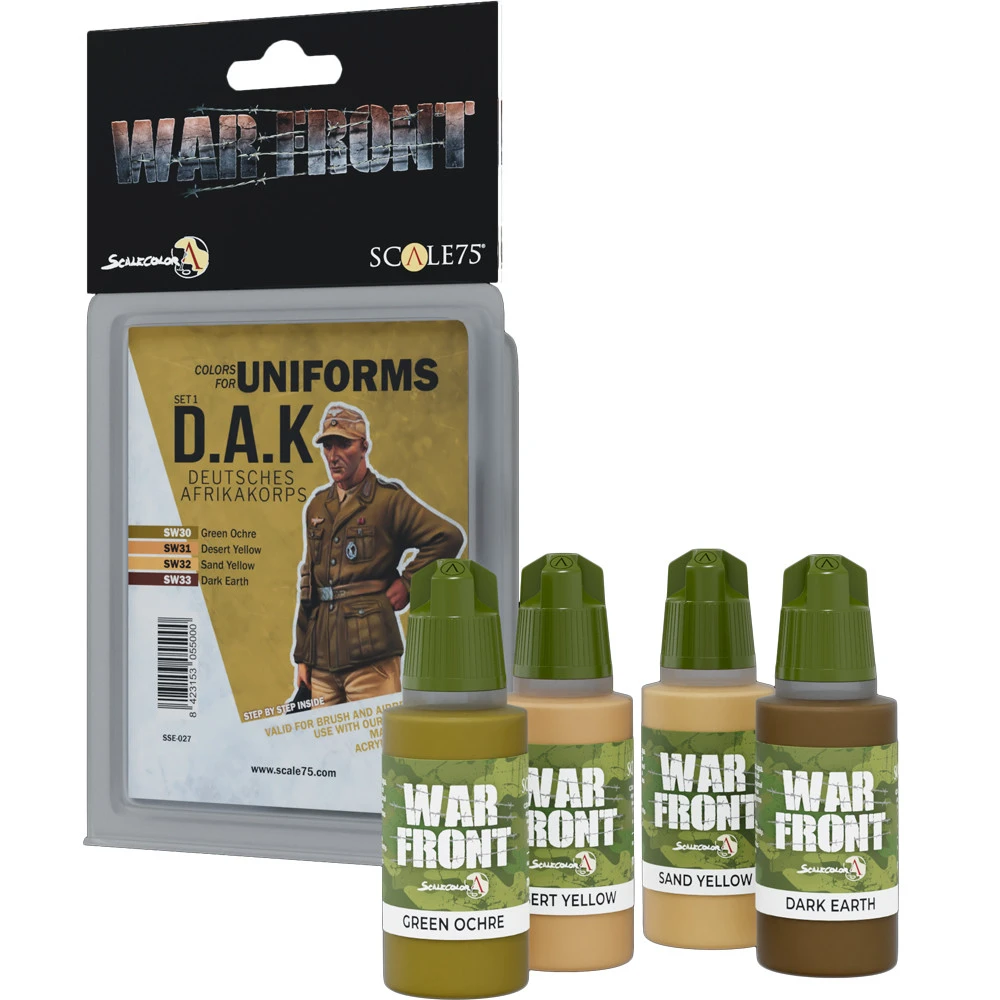 War Front Paint Set: Colors For Uniforms - D.A.K. (Preorder) 3 War Front Paint Set: Colors For Uniforms - D.A.K. (Preorder)