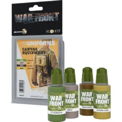 War Front Paint Set: Colors For Uniforms - Canvas Equipment (Preorder)