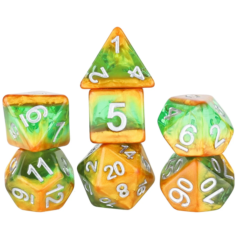 Polyhedral Dice Set: Rainforest (7) 3 Polyhedral Dice Set: Rainforest (7)