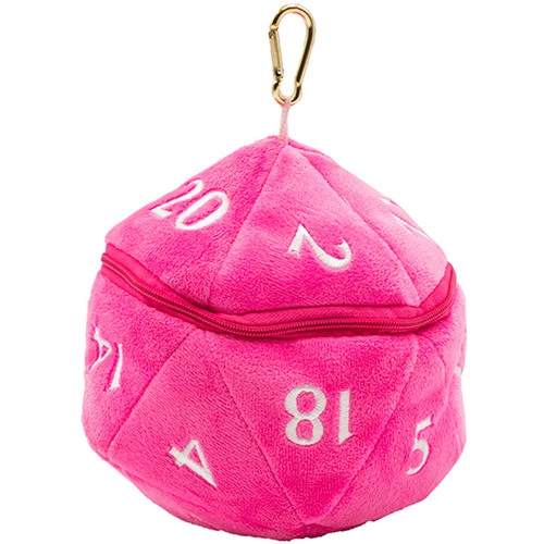 Ultra Pro Dice Bag: D20 Plush - Pink 3 Ultra Pro Dice Bag: D20 Plush - Pink
