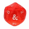 Ultra Pro D&D Plush: D20 Red W/ White