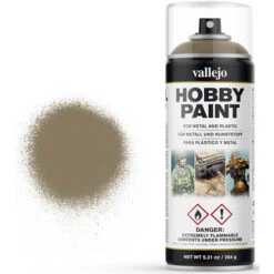 Vallejo Infantry Color Aerosol Primer: US Khaki (400ml)