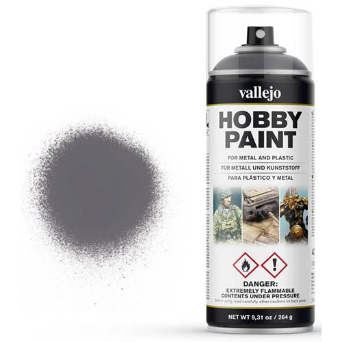 Vallejo Fantasy Color Aerosol Primer: Gunmetal (400ml) 3 Vallejo Fantasy Color Aerosol Primer: Gunmetal (400ml)