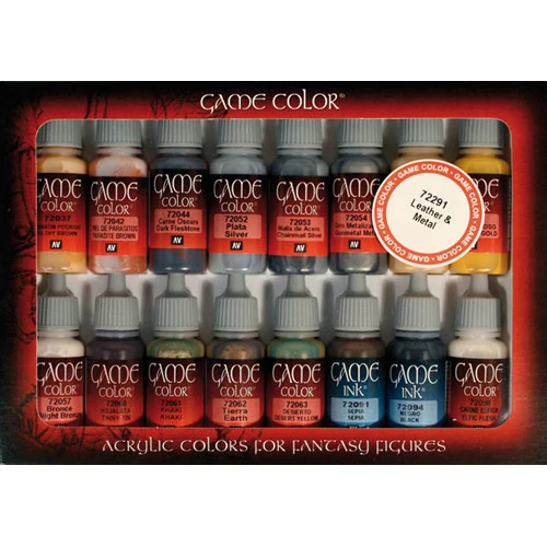 Vallejo Game Color Set: Leather & Metal 17ml (16) 3 Vallejo Game Color Set: Leather & Metal 17ml (16)