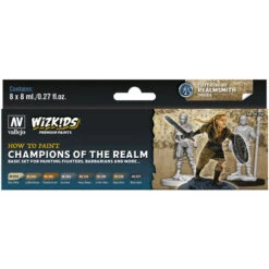 Vallejo Wizkids Premium Paint Set: Champions Of The Realm (Last Chance)