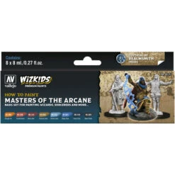 Vallejo Wizkids Premium Paint Set: Masters Of The Arcane