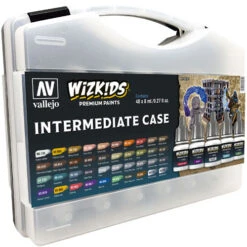 Vallejo Wizkids Premium Paint Set: Intermediate Case
